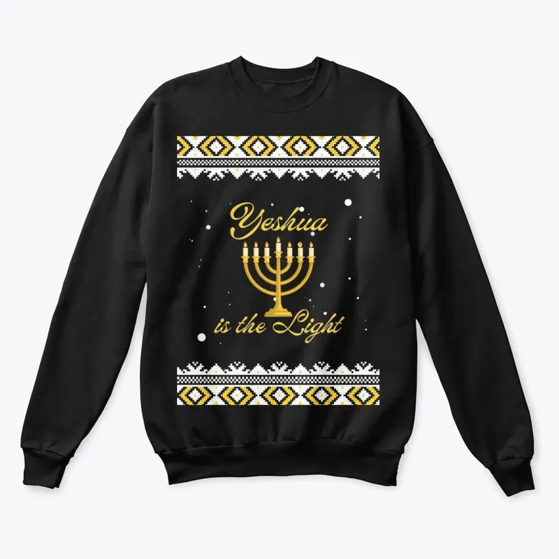 Yeshua Is the Light Hanukkah Sweater